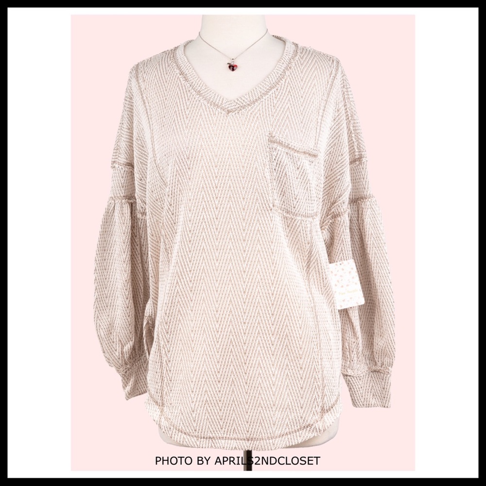 FREE PEOPLE BOHO PULLOVER TUNIC OVERSIZED TOP A2C - Picture 15 of 16